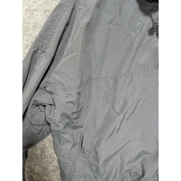 Vintage Jordan Mens XL Quarter Zip Windbreaker Pullover Black Embroidered Logo - Picture 6 of 10